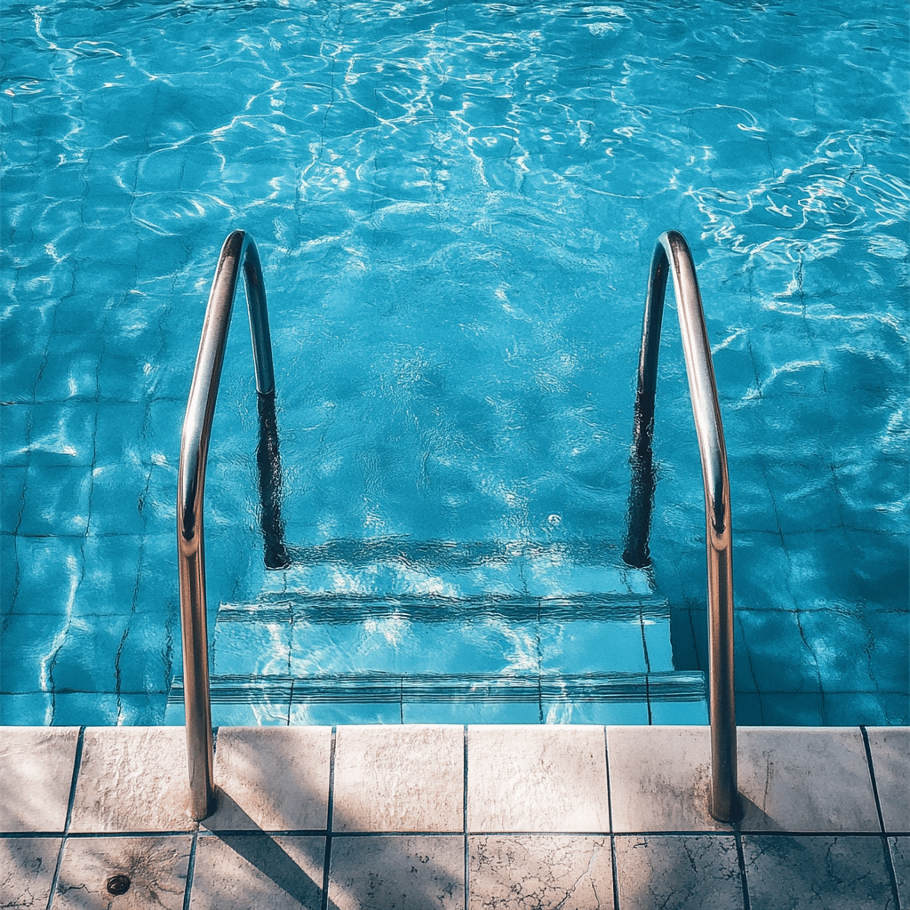 steps leading into a swimming pool